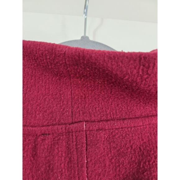 Anthropologie Oversized Slouchy Theresa Raspberry Red Cowl Neck Tunic Top Sz MP - Picture 11 of 14